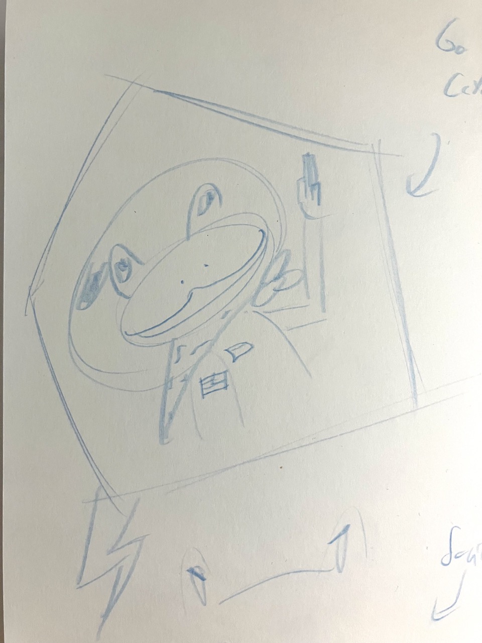 Forest Frog sends his greetings from space!